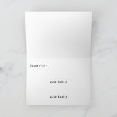 アルサパーソナライズされたス犬をフィーチャーしたクリスマスカード シーズンカード (内部)