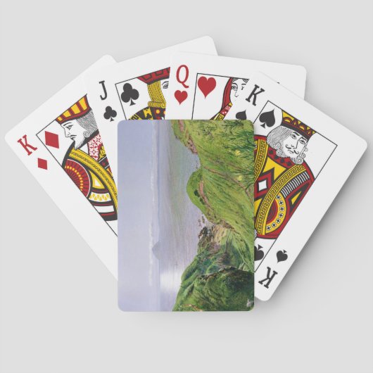 アルサ・クレイグとアラン島の眺め、1860年 トランプ (裏面)