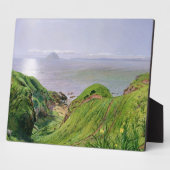 アルサ・クレイグとアラン島の眺め、1860年 フォトプラーク (側面)