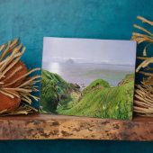 アルサ・クレイグとアラン島の眺め、1860年 フォトプラーク (側面)