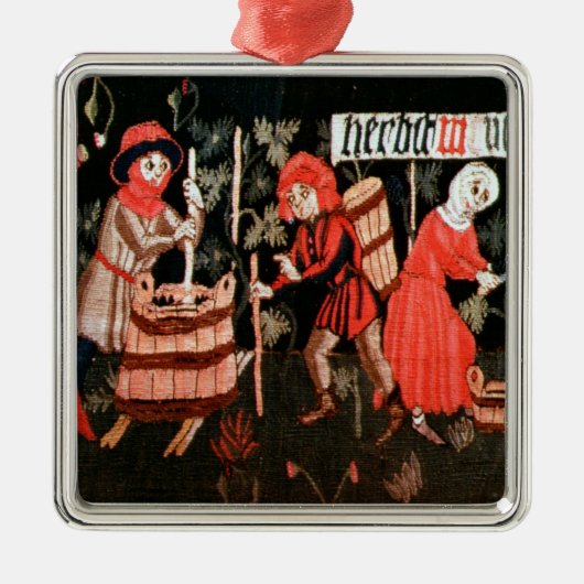 アルザスからの月の労働、 メタルオーナメント (正面)