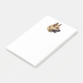 アルザスのジャーマン・シェパードのポートレート ポストイット (アングル)