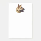 アルザスのジャーマン・シェパードのポートレート ポストイット (正面)