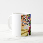 アルザス地方フランスヴィンテージ旅行ポスター コーヒーマグカップ (正面左)