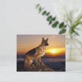 アルザス犬の動物 ポストカード (スタンド正面)