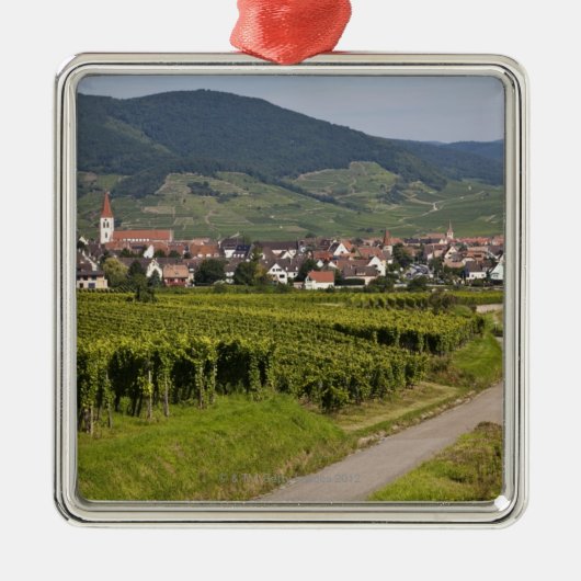 アルザス、フランス メタルオーナメント (正面)