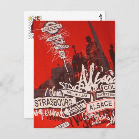 アルザス –  ポストカード (正面/裏面)