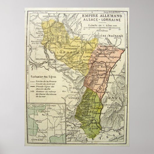 アルザス・ロレーヌ ポスター (正面)