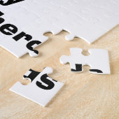 アルザチアンドイツ羊飼い犬ポートレート ジグソーパズル (側面)