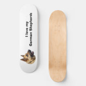 アルザチアンドイツ羊飼い犬ポートレート スケートボード (正面)