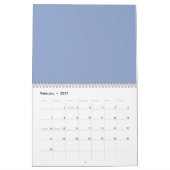 アルザースフランフラワーウォーターカナル カレンダー (2月 2027)