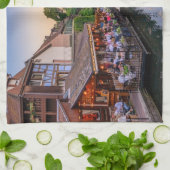 アルザースフランフラワーウォーターカナル キッチンタオル (折り畳み)