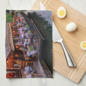 アルザースフランフラワーウォーターカナル キッチンタオル (四つ折り)