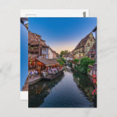 アルザースフランフラワーウォーターカナル ポストカード (正面/裏面)