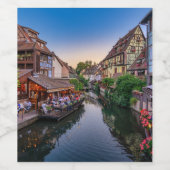 アルザースフランフラワーウォーターカナル ワインラベル (シングルラベル)