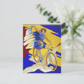 アルシオンサイクルズ – ヴィンテージ自転車芸術 ポストカード (スタンド正面)