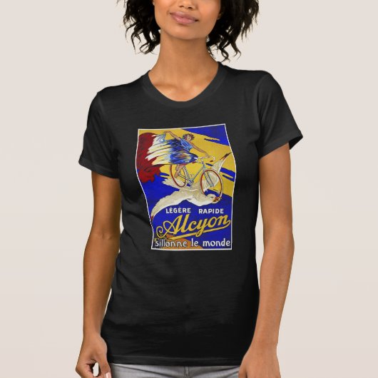 アルシオンサイクルズ – ヴィンテージ自転車芸術 Tシャツ (正面)