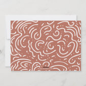 アルシミニマルュモダン・テラコッタ写真コラージュ シーズンカード (裏面)