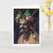 アルシンボルド，四季一頭 カード (黄色い花)