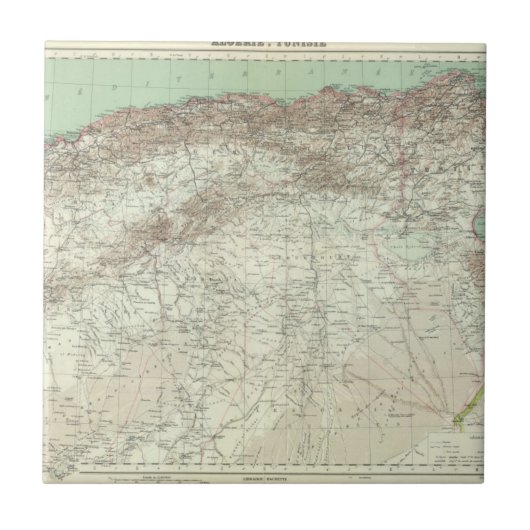 アルジェリアおよびチュニジア タイル (正面)