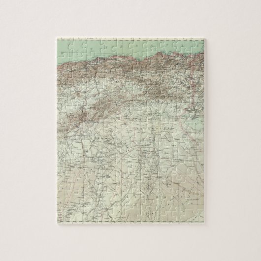 アルジェリアとチュニジア ジグソーパズル (縦)