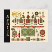 アルジェリアのカビレ族ジュエリー ポストカード (正面)