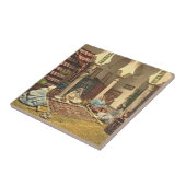 アルジェリアのカーペットメーカー1899年 タイル (側面)