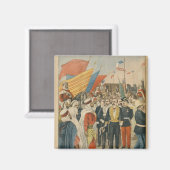 アルジェリアのサイダ鉄道の開業 マグネット (正面/裏面)