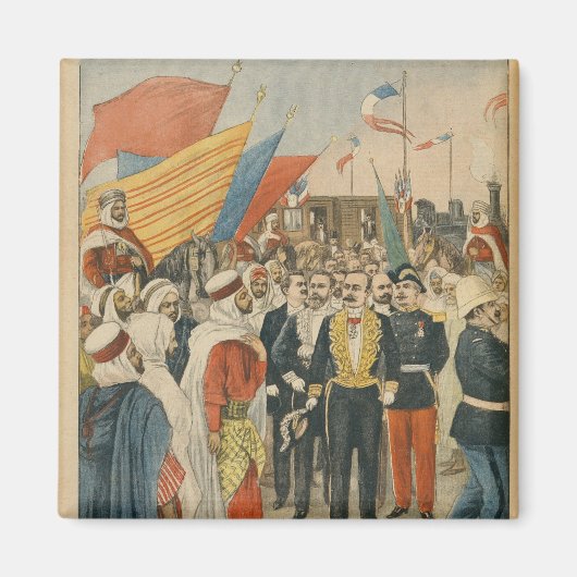 アルジェリアのサイダ鉄道の開業 マグネット (正面)