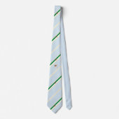 アルジェリアのストライプな旗 ネクタイ (正面)
