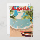 アルジェリアのバケーション ヴィンテージ トラベル ポスター ポストカード (正面/裏面)