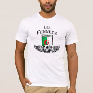 アルジェリアのバッジのスタイリッシュなLesのfennecsの旗 Tシャツ