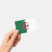 アルジェリアの国旗が付いた名札 バッジ (手持ち)