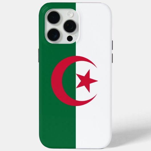 アルジェリアの国旗のアップルiPhone 15 Pro Maxケース Case-Mate iPhoneケース (裏面)