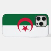 アルジェリアの国旗のアップルiPhone 15 Pro Maxケース iPhoneケース (裏面横)