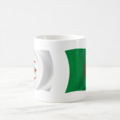 アルジェリアの国旗マグカップ コーヒーマグカップ (中央)