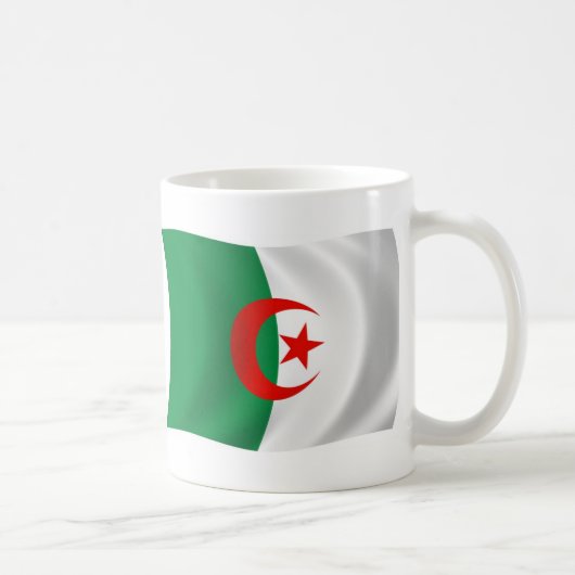 アルジェリアの国旗マグカップ コーヒーマグカップ (右)
