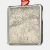 アルジェリアの地図書の地図 メタルオーナメント (左)