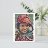 アルジェリアの少女はがき ポストカード (スタンド正面)