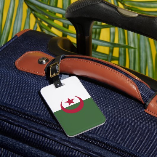 アルジェリアの旗 ラゲッジタグ (正面インサイチュ1)