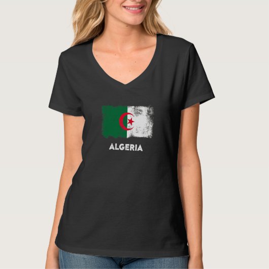 アルジェリアの旗 Tシャツ (正面)