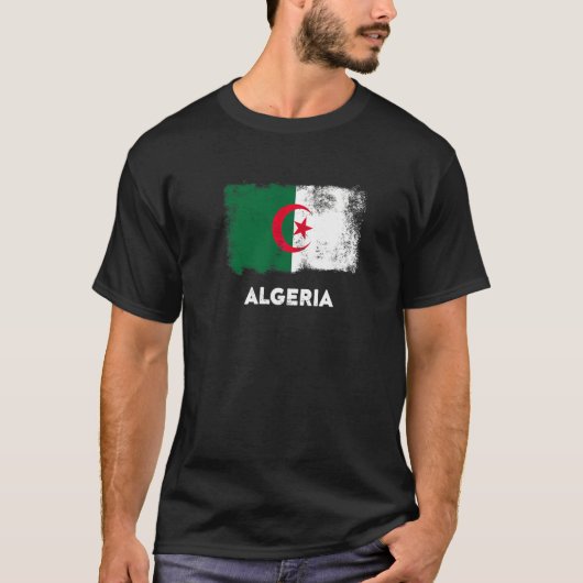 アルジェリアの旗  Tシャツ (正面)