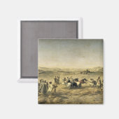 アルジェリアの脱穀小麦， 1853 マグネット (正面/裏面)