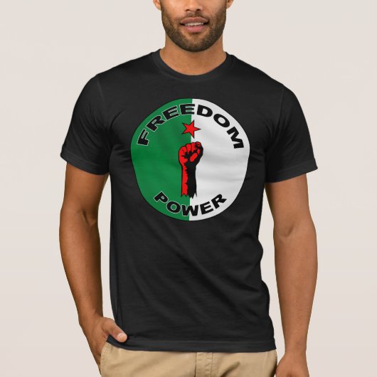 アルジェリアの自由のワイシャツ Tシャツ (正面)
