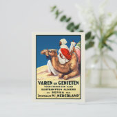 アルジェリアオランダヴィンテージ旅行ポスター1926 ポストカード (スタンド正面)