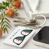 アルジェリアカスタムシェード文字&カラーキーチェーン キーホルダー (正面右)