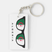 アルジェリアカスタムシェード文字&カラーキーチェーン キーホルダー (裏面)