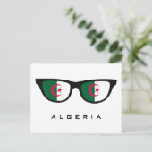 アルジェリアカスタムシェード文字&カラーポストカード ポストカード (スタンド正面)