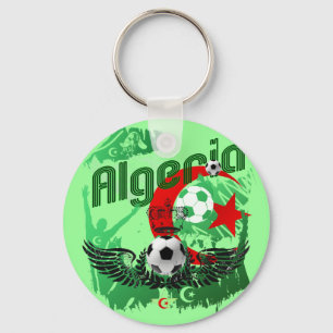 アルジェリアグランジアートサッカーファンAlgerieギフト キーホルダー
