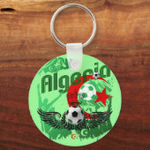 アルジェリアグランジアートサッカーファンAlgerieギフト キーホルダー (正面)